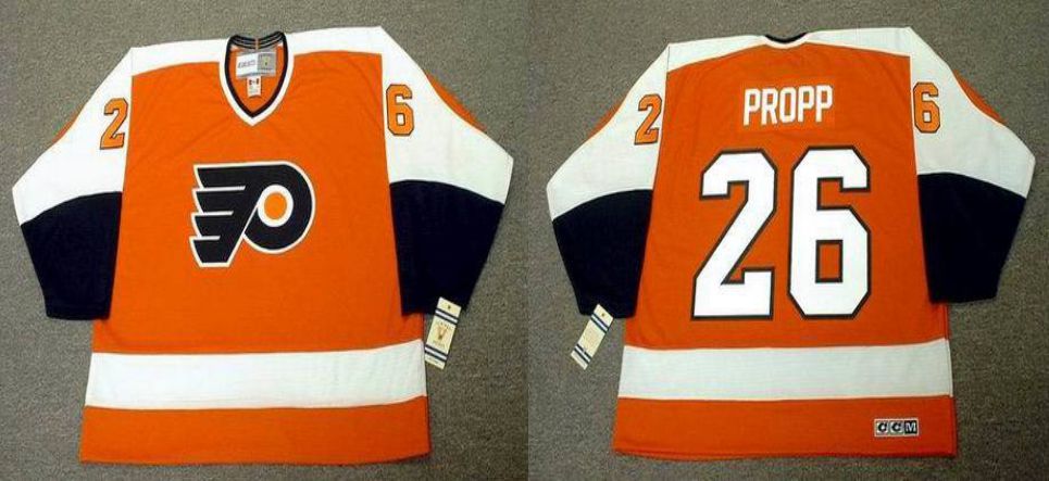2019 Men Philadelphia Flyers 26 Propp Orange CCM NHL jerseys1